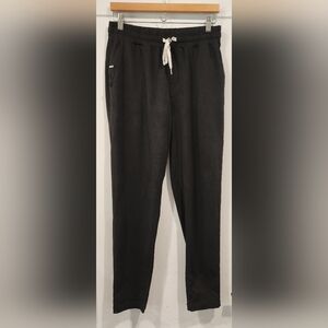 Vuori Ponto Performance Pant Mens M Black Stretch Straight Leg Jogger Black
